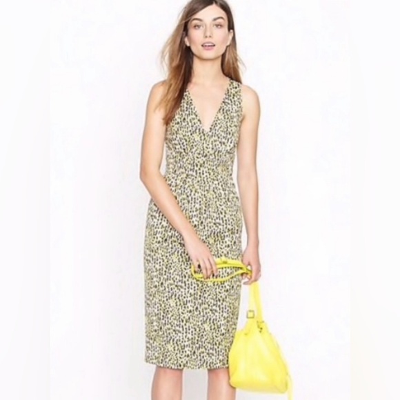 J. Crew Dresses & Skirts - J. Crew dress in leopard print purple & yellow
